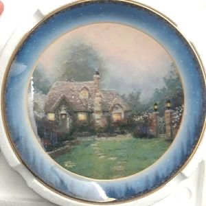 Collectors edition Thomas Kincaid Evening at Merriot's cottage plate